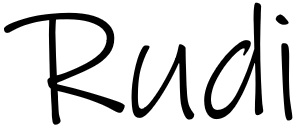Rudi handgeschreven